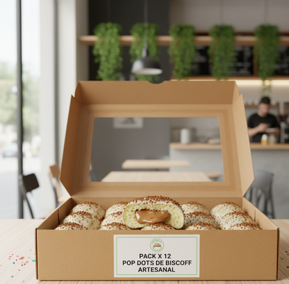 🤎 Pack 12 Pop Dots Biscoff (Lotus)